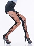 Black Tights SeXy Flame Design