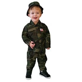 Mullins Square Soldier Boy Baby Costume, Camo - 6-18 Months