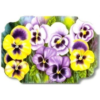 Image #1 of Pansies Paper Placemats