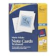 Avery Personal Creations Textured Heavyweight Note Card and Envelopes, 4-1/4 x 5-1/2, 50 per Box (3379)