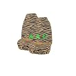 Set of 2 Universal-fit Animal Print Front Bucket Seat Cover - Tiger