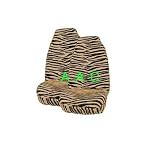 Set of 2 Universal-fit Animal Print Front Bucket Seat Cover - Tiger