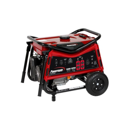 Powermate PMC105007 Vx Power Series 6,250 Watt 389cc Gas Powered Portable Generator