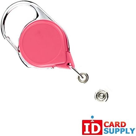 Lot of 25 Pink Badge Reels by Brady (704-CB-PNK)