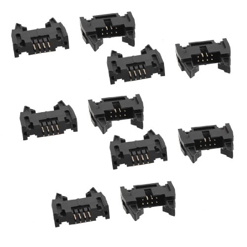 10 Pcs 2x4 Pins 2.54mm Pitch Double Rows PCB IDC Pin Headers