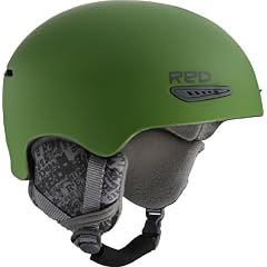 Red Snowboardhelm AVID
