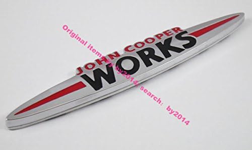 Auto car metal chrome for JOHN COOPER WORKS Rear trunk Emblem Badge Sticker