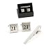 Pair of Cufflinks & Tie Pin set - 21st Birthday