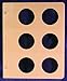 Dansco Blank Album Page for 50mm Coins