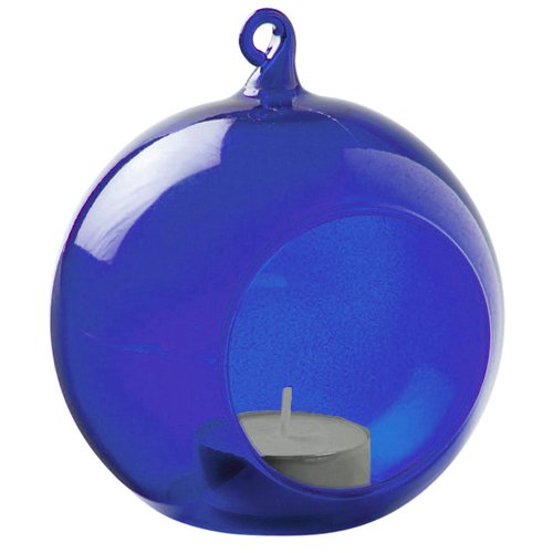 BAUBLE - Glass Hanging Garden Tealight Holder 