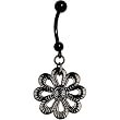 Handcrafted Vintage Flower Belly Ring