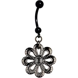 Handcrafted Vintage Flower Belly Ring