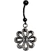 Handcrafted Vintage Flower Belly Ring
