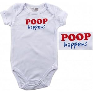 Buy Baby-Says Bodysuit - Poop Happens, 6-9 months by Luvable Friends now!