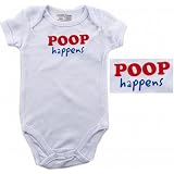 Baby-Says Bodysuit - Poop Happens, 6-9 months by Luvable Friends