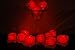 Set of 12 Litecubes Brand 3 Mode Red Light up LED Ice Cubes