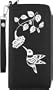 Lavishy Akina Hummingbird Large Black Vegan Clutch Wallet