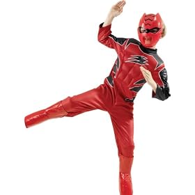 Power Rangers Deluxe Muscle Chest Character Costume 3-4 Years (Small) Red Ranger