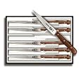Victorinox 4-3/4-Inch Straight-Edge Pointed-Tip Steak Knife, Set of 6, Rosewood Handles