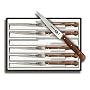 Victorinox 4-3/4-Inch Straight-Edge Pointed-Tip Steak Knife, Set of 6, Rosewood Handles