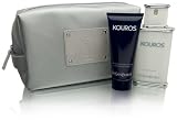 Kouros by Yves Saint Laurent for Men 3 Piece Set Includes: 3.3 oz Eau de Toilette Spray + 3.3 oz All Over Shower Gel + Travel Pouch
