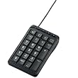 ELECOM USBテンキーパッド/Excelマスター/ブラック TK-TCM001BK