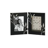 Bulova B1236 Autumn 4X6 Inch Picture Frame With Clock by 