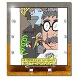 Copy Cat Machine Goes from Cat Food to Hairballs - 6x6 Desk Clock