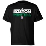 NBA Boston Celtics Practice Short Sleeve Tee (Black, Large)