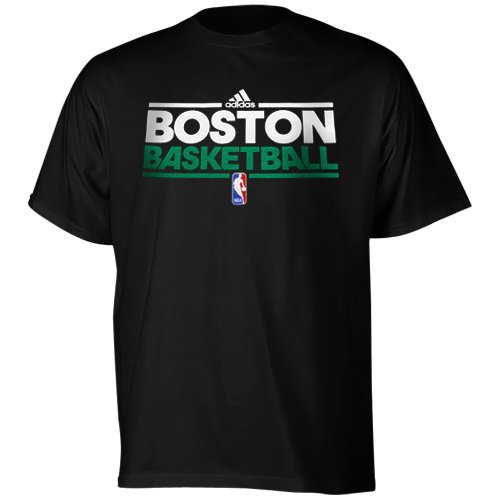NBA Boston Celtics Practice Short Sleeve Tee (Black, Large)