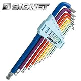 SIGNET 35221 ロングボールヘックスレンチセット レインボー 9PC