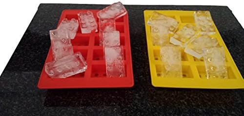 MAKE LEGO STYLED BUILDING BRICKS and Mold Minifigure Chocolate Men & Ice Mold - Set of 2 Silicone molds includes - 2 Building Block Molds - for a Lego or Duplo Themed Birthday Party, Cake Decorations, Chocolate Fondant, Hard Candy & Jello, Ice cubes and more. Great Fun for Young and Old
