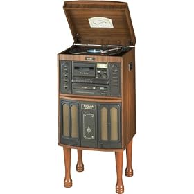 Teac GF-480 Console Stereo with CD Player, Turntable, Cassette Deck, and AM FM Tuner by Teac