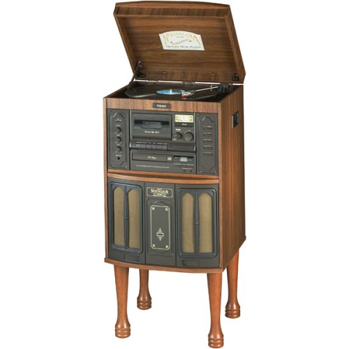 Teac GF-480 Console Stereo with CD Player, Turntable, Cassette Deck, and AM/FM Tuner