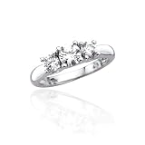 3 Diamond Anniversary Band 1/4 ct. in 14K White Gold