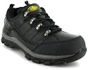 Rugged Outback "Paraguay" Men's Leather Steel Top Cap Safety Trail Shoes En Iso 20345:2004 Sb - Black Action Leather