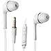 MagicGuardz® - Made for Samsung Galaxy S6 S5 S4 S3 Note 2 3 4 - Stereo Headset Earbud Earphones with Mic - White