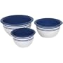 CorningWare Corelle Coordinates 3-Piece Bowl Set, Cafe Blue