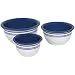 CorningWare Corelle Coordinates 3-Piece Bowl Set, Cafe Blue