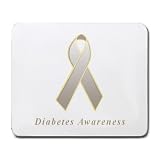 Diabetes Awareness Ribbon Mouse Pad