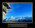 Rock Climber Climbing Motivational Poster Perseverance