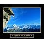 Rock Climber Climbing Motivational Poster Perseverance