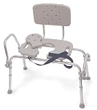 Duro-Med Heavy Duty Sliding Transfer Bench, White