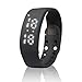 Smart Silicone 3d Pedometer Bracelet, Kingstar Multifunctional Wristband with LED Display Screen and USB Port (Black)