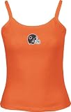 Chicago Bears Women's Orange Shiny Helmet Spaghetti Strap Tank