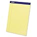 Perforated Writing Pad, 8 1/2 x 11 3/4, Canary, 50 Sheets (7 Dozens)