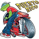 Puerto Rico Frog/Bike Womens T-Shirt Dress