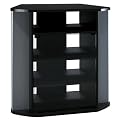 37" Flat Panel Corner TV Base - Black