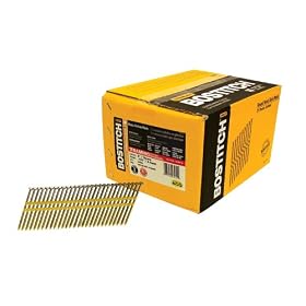 Bostitch RH-S10D131HDG Round Head 3-Inch by .131-Inch by 21 Degree Plastic Collated Galvanized Framing Nail (4,000 per Box)
