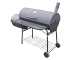 Cylinder Shaped Luxury Large Charcoal BBQ with Smoker